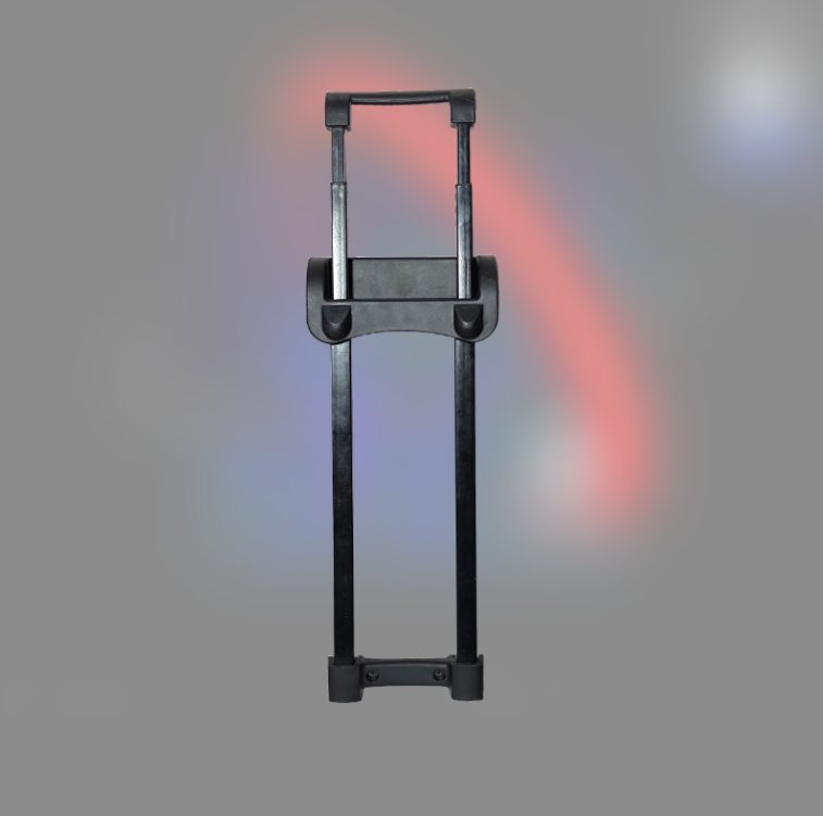 Black suitcase trolley without wheel